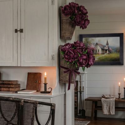 Natural Accents Hanging Wall Baskets Set of 2