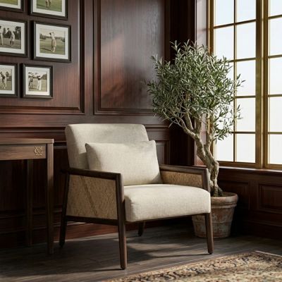 Natural Accents Linen Upholstered Armchair