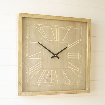 Natural Beauty Square Wall Clock