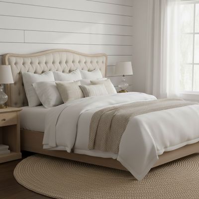 Natural Linen Tufted Headboard