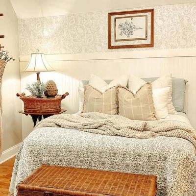 Natural Plaid Throw Pillow With Fringe