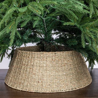 Natural Seagrass 2 Piece Tree Collar