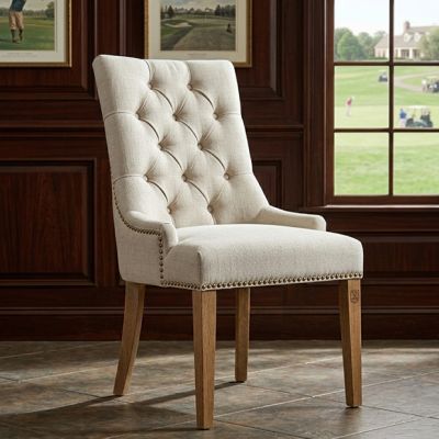 Neutral Classics Button Tufted Dining Chair