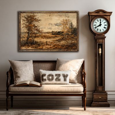 Neutral Fall Landscape Canvas Wall Art