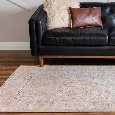Neutral Sands Floral Area Rug