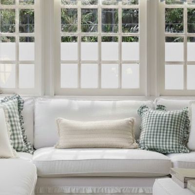 Neutral Striped Lumbar Pillow