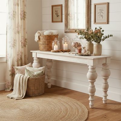 Nice and Natural Mango Wood Console