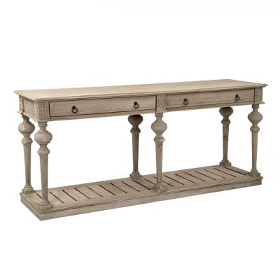 Oak Cottage 2 Drawer Console