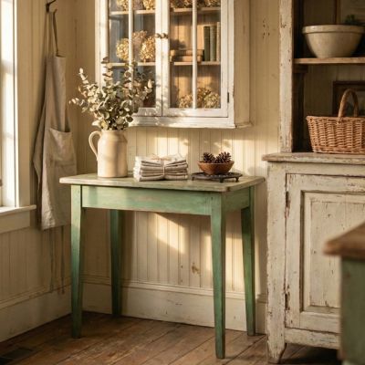 Old Fashioned Schoolhouse Side Table