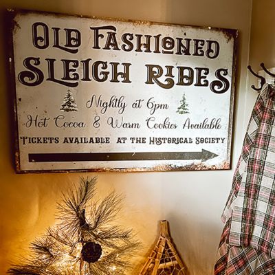 Old Fashioned Sleigh Rides Canvas Wall Art