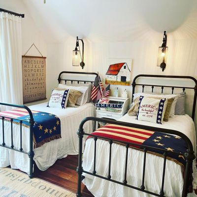Old Glory American Flag Throw Blanket
