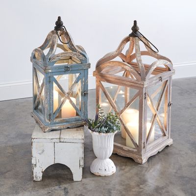 Old World Chateau Lantern Set of 2