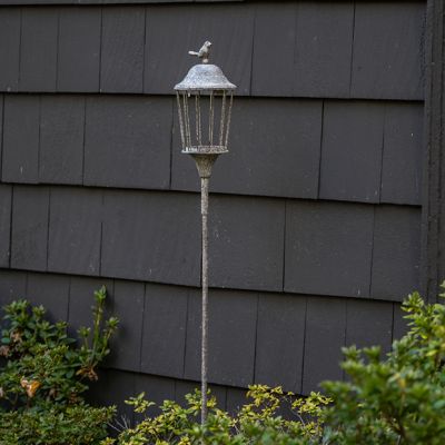 Old World Garden Lantern Stake Set of 2