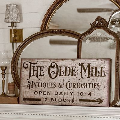 Olde Mill Canvas Wall Sign