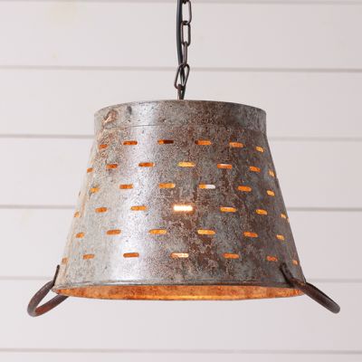 Olive Bucket Dome Pendant Light