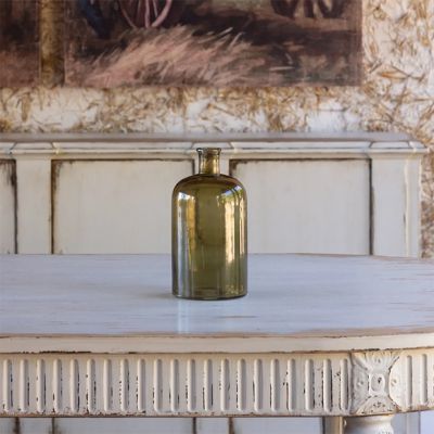 Olive Green Glass Tonic Bottle