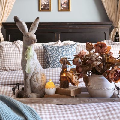 Weathered Bunny Statue