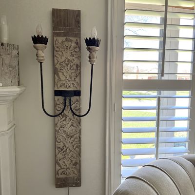 Ornate 2 Bulb Sconce