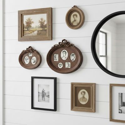 Oval Rust Photo Frame Set of 2