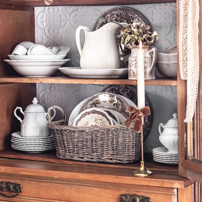 Oval Wicker Nesting Basket Collection Set of 3