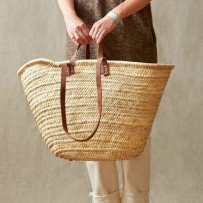 Oversized Double Handled Straw Tote