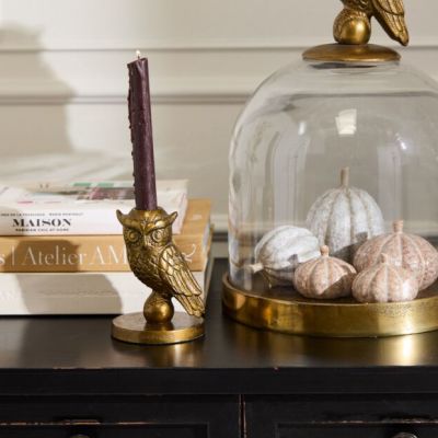 Owl Taper Candle Holder