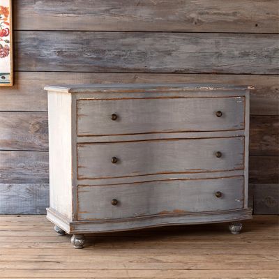 Painted Bow Front Chest of Drawers