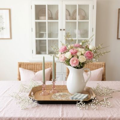 Painted Metal Toleware Decorative Tray