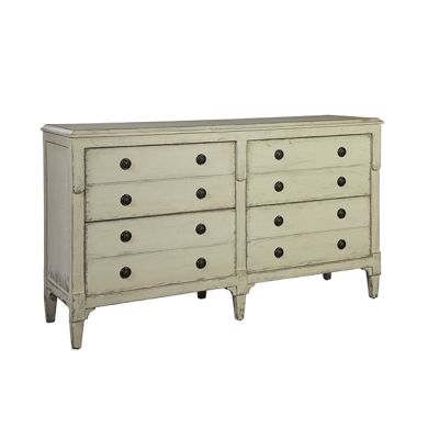 Painted Pine 4 Drawer Dresser