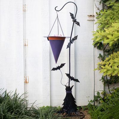Painted Upside Down Witch Hat Candy Holder