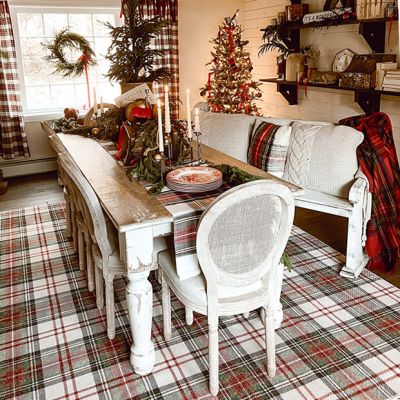 Painted Wood Distressed Farm Table