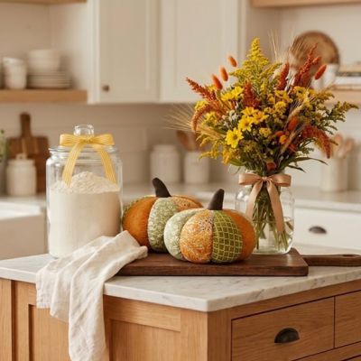 Patchwork Harvest Pumpkin Pillow