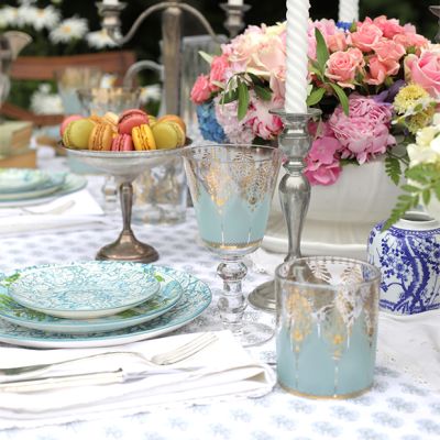 Patina Vie 18K Aquarius Goblet by Antique Farmhouse Set of 4