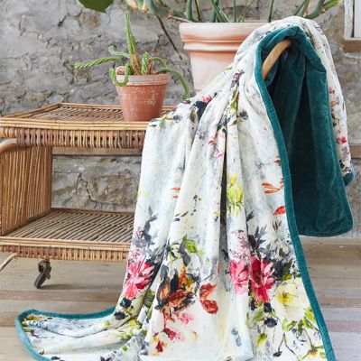 Patina Vie Florabella by Antique Farmhouse Luxurious Velvet Throw Blanket