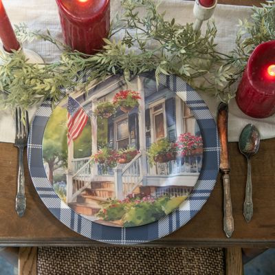 Patriotic Porch Flag Plate