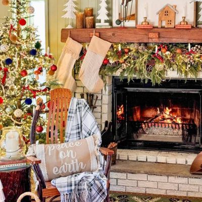 Peace on Earth Holiday Lumbar Pillow