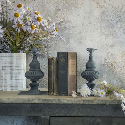 Perched Bird Metal Bookends
