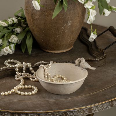 Perched Birds Ceramic Bowl