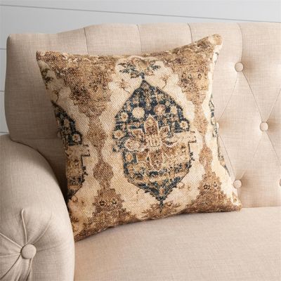 Persian Rug Pattern Accent Pillow