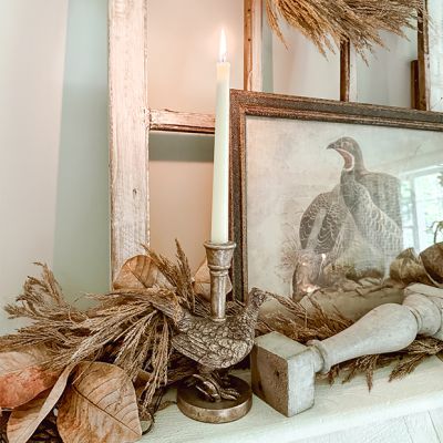 Pheasant Taper Candle Holder