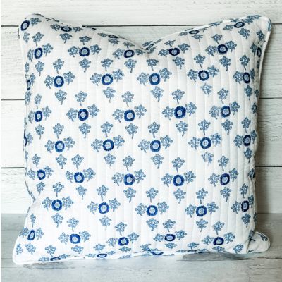 PIllow Cover in Villa Vaux Petit Blue and White