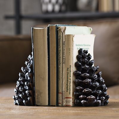 Pine Cone Bookends