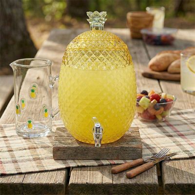 Pineapple Shaped Acrylic Beverage Dispenser