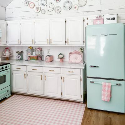 Pink Buffalo Check Vinyl Mat Rug