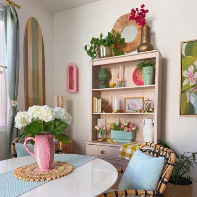 Pink Cabbage Stoneware Dish Collection Pitcher