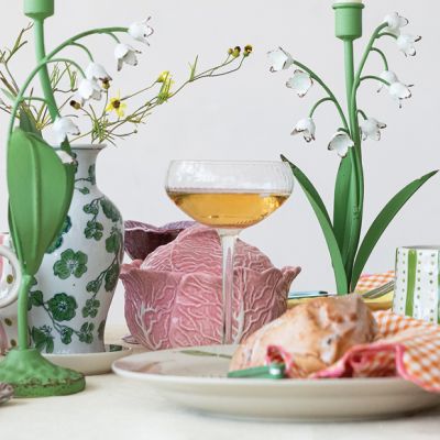 Pink Cabbage Stoneware Dish Collection Tureen