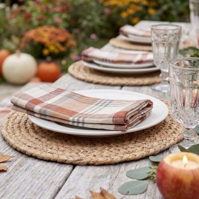 Plaid Harvest Napkin Set of 8
