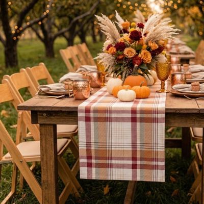 Plaid Harvest Table Runner