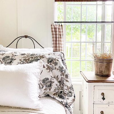 Portabella Floral Ruffled Pillow Case