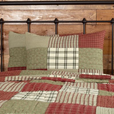 Prairie Farmhouse Patchwork Standard Sham Set of 2
